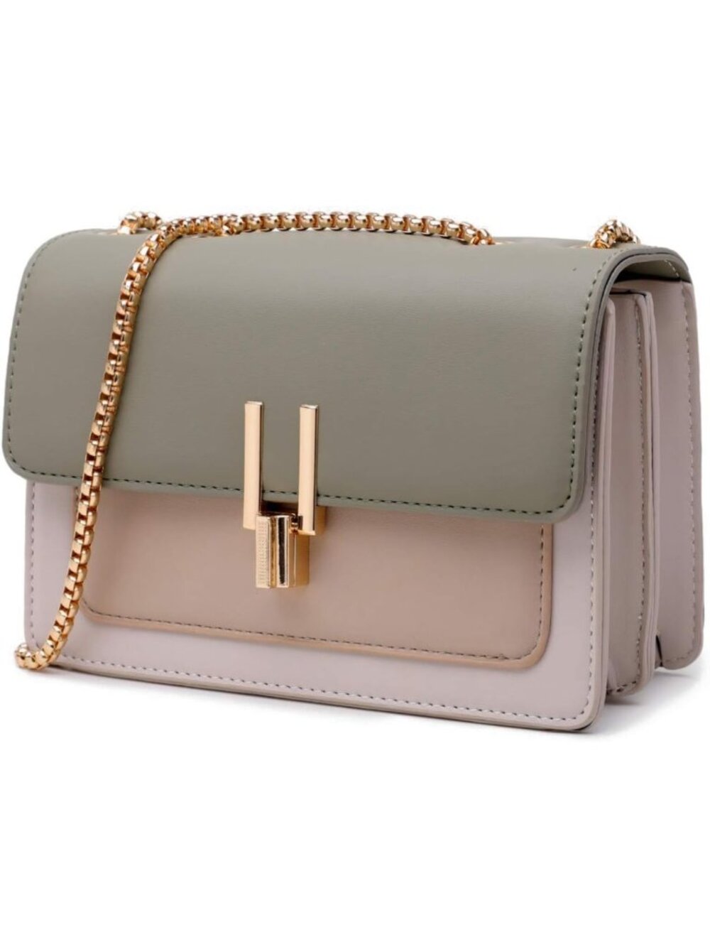 Chic Color-Block Crossbody Bag for Women | Stylish Shoulder Purse & Handbag